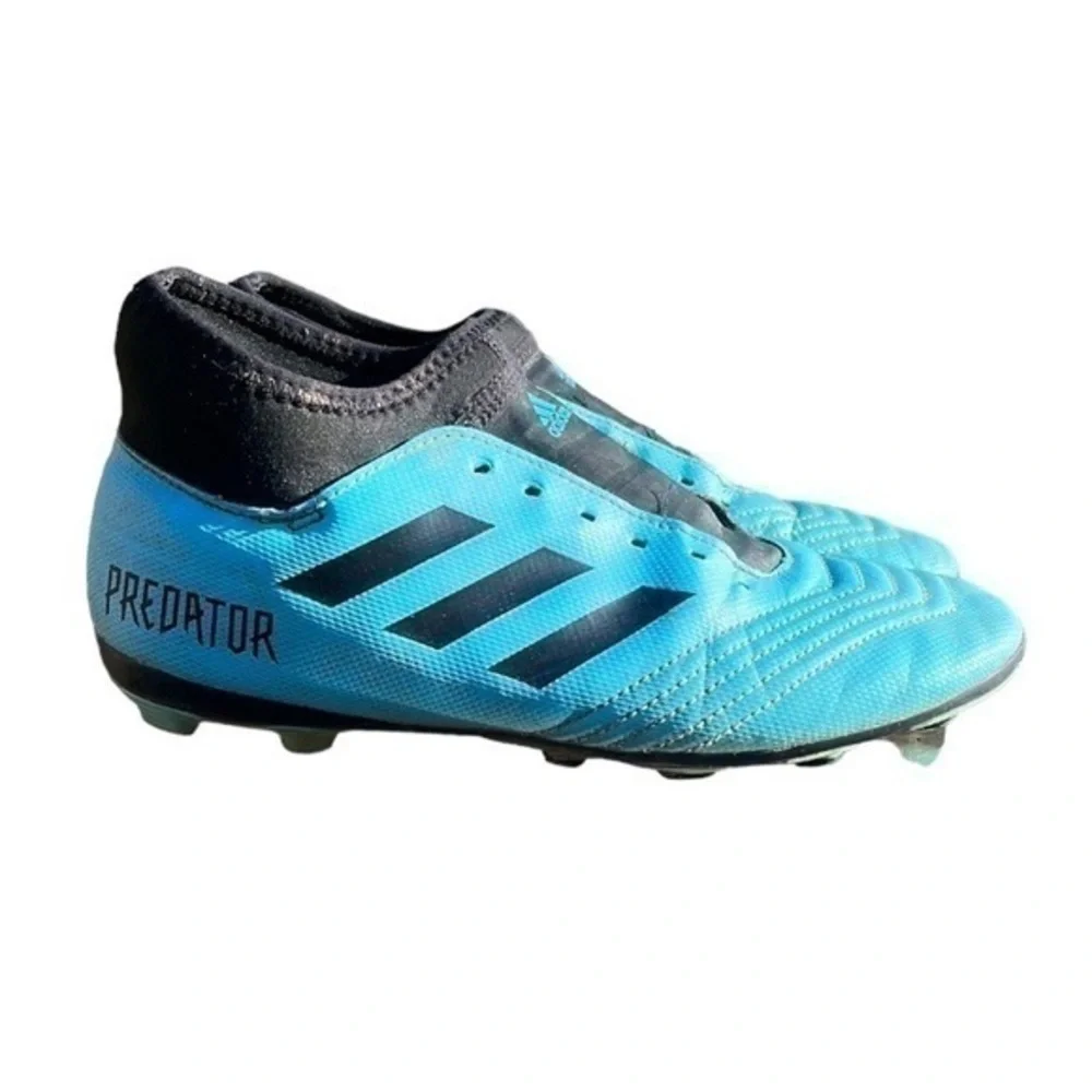 Adidas Youth Predator 19.3 FG - Bright Cyan/Black Soccer Cleats